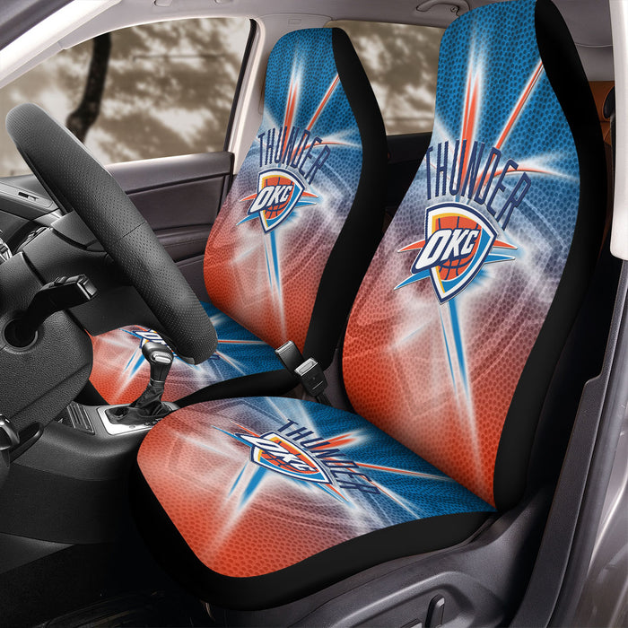 leak thunder okc basketball gradient Car Seat Covers