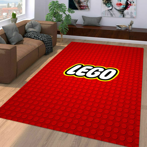 lego logo look like dots Living room carpet rugs