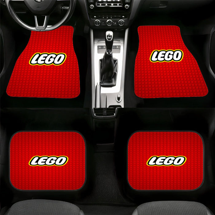 lego logo look like dots Car floor mats Universal fit