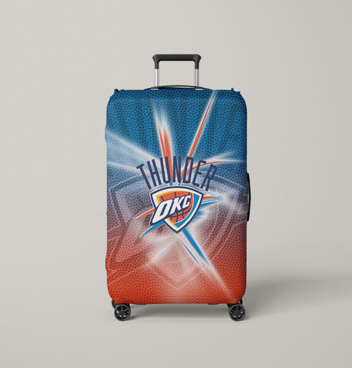 leak thunder okc basketball gradient Luggage Covers | Suitcase