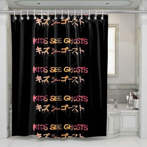 kids see ghost japan shower curtains