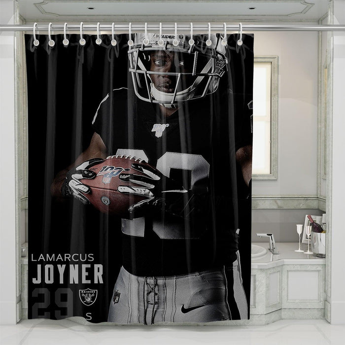 lamarcus joyner raiders player shower curtains