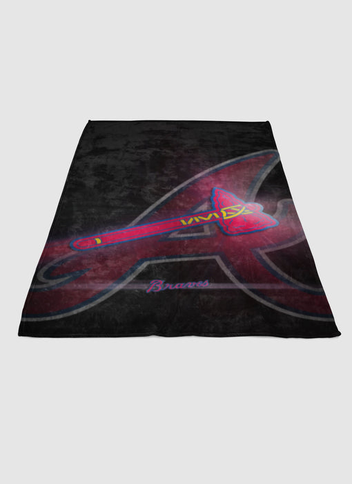 tomahawk and the braves soft fleece blanket