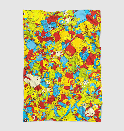 lego toys kids collection Ultra soft fleece blanket