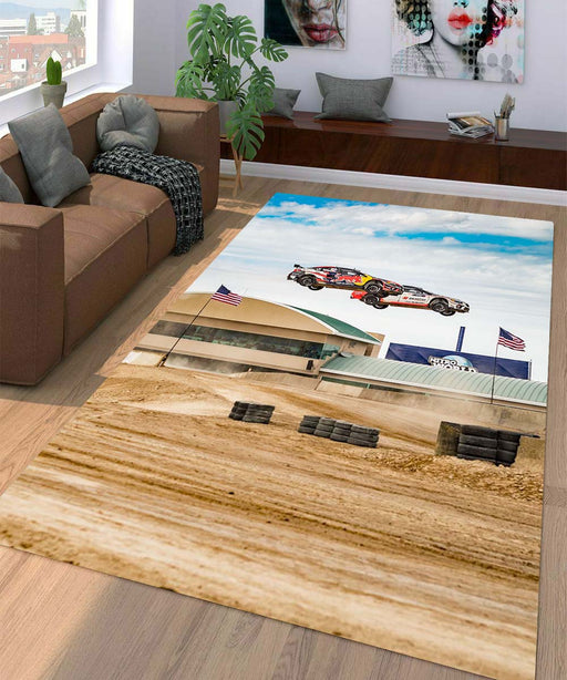 landing offroad car racing Living room carpet rugs