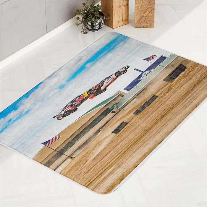 landing offroad car racing bath rugs