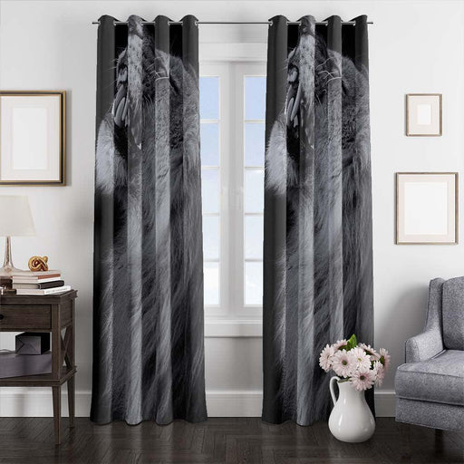 king of lion window curtains