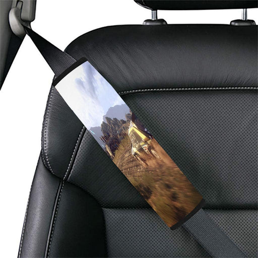 landscape of circuit of car racing Car seat belt cover - Grovycase