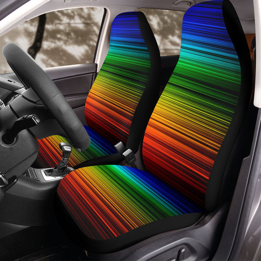 light speed colorful lines Car Seat Covers