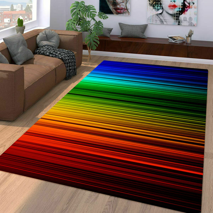 light speed colorful lines Living room carpet rugs