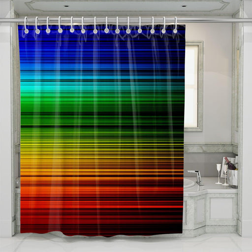 light speed colorful lines shower curtains