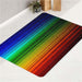 light speed colorful lines bath rugs