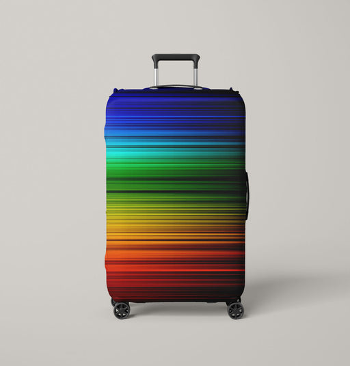 light speed colorful lines Luggage Cover | suitcase