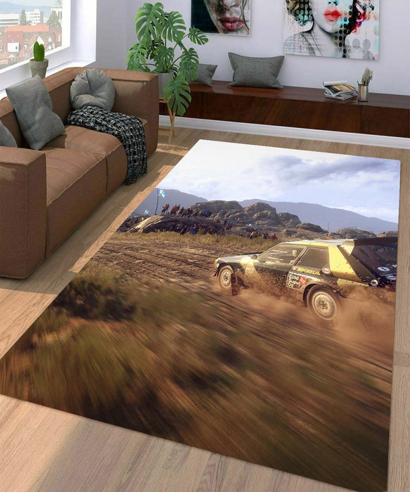 landscape of circuit of car racing Living room carpet rugs