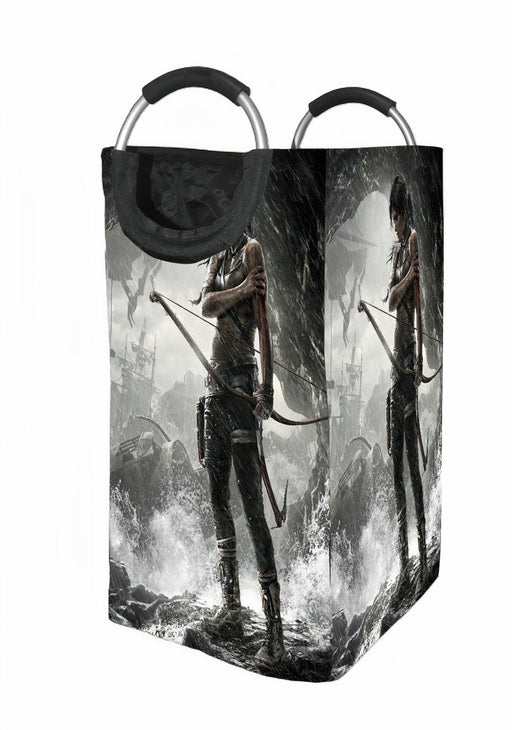 lara croft tomb rider Laundry Hamper | Laundry Basket