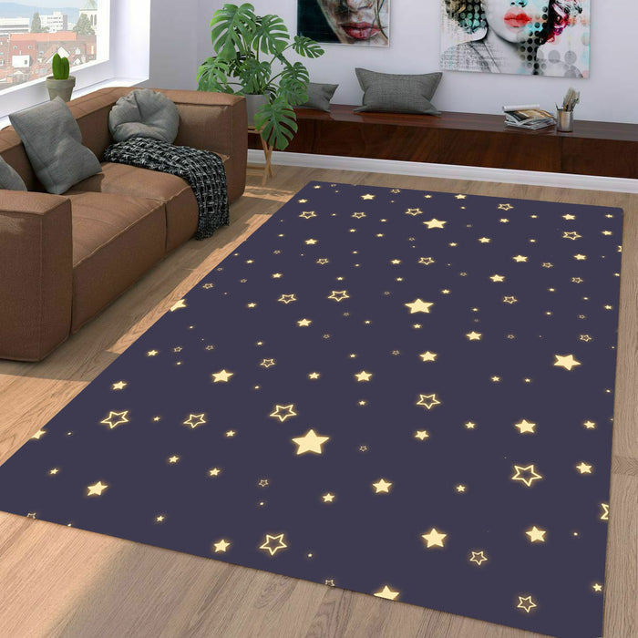 light stars in the night Living room carpet rugs