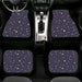 light stars in the night Car floor mats Universal fit