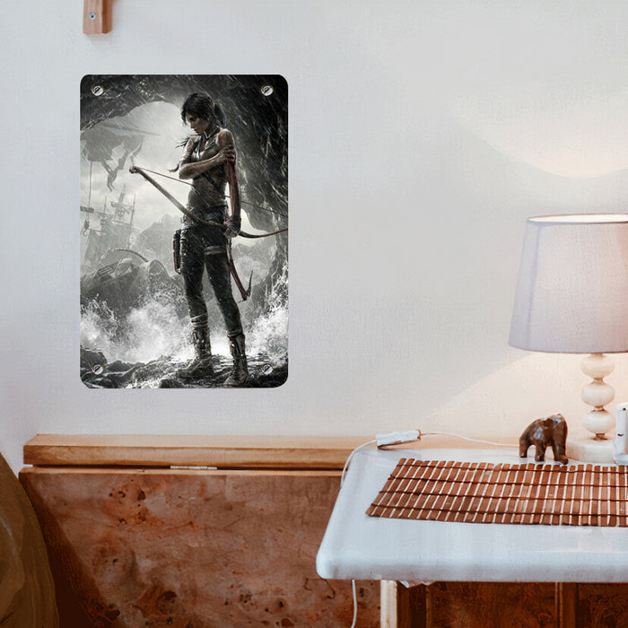 lara croft tomb rider Poster Metal print wall art