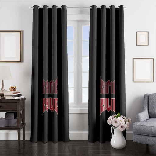 kylie logo window curtains