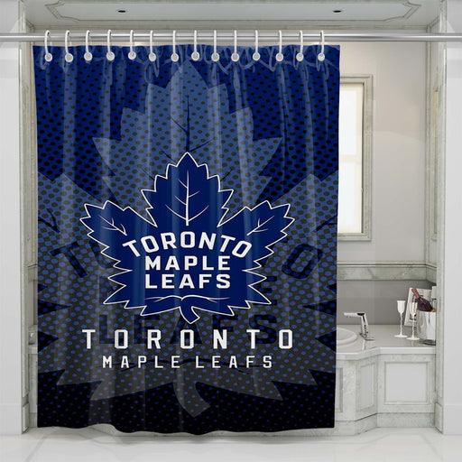 toronto maple leafs nhl logo 1 shower curtains