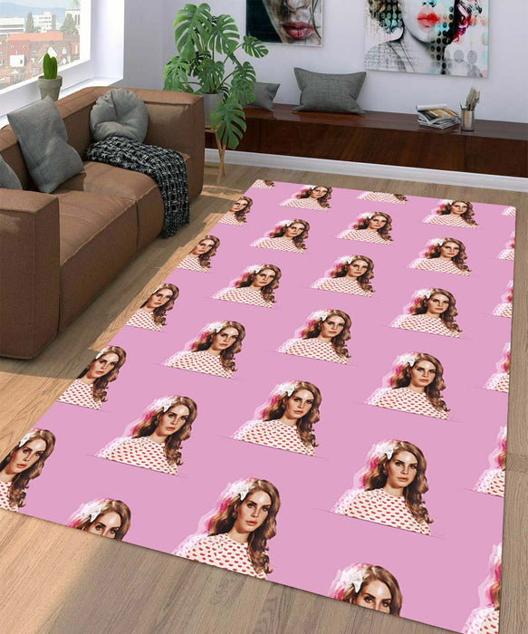 lana del rey pink Living room carpet rugs