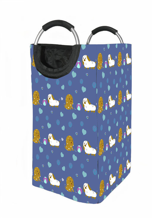 lil dogs very cute pets Laundry Hamper | Laundry Basket