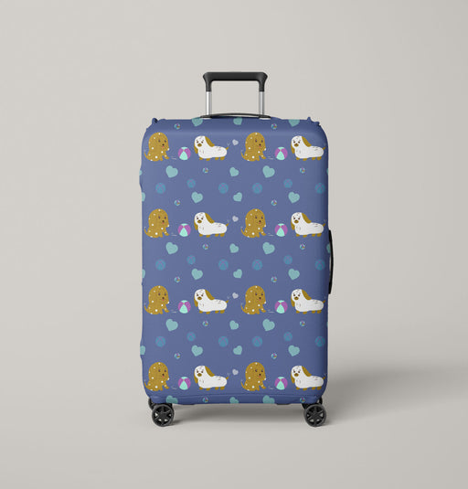 lil dogs very cute pets Luggage Cover | suitcase