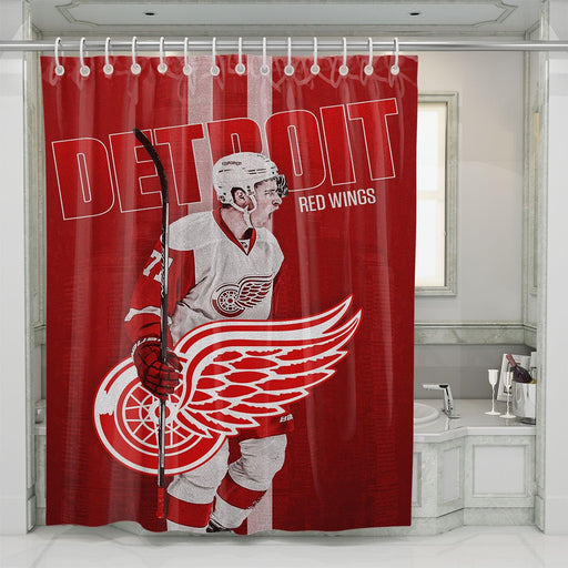 Larkin Detroit Red Wings shower curtains