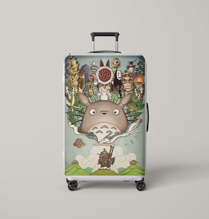 totoro mononoke Luggage Cover | suitcase
