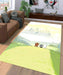 landscape we bare bears Living room carpet rugs