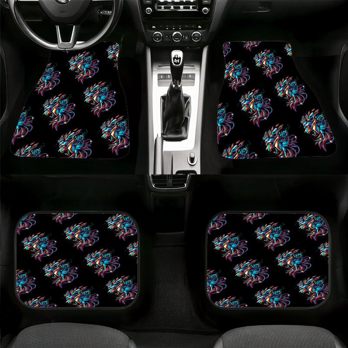 lions mecha black robot Car floor mats Universal fit