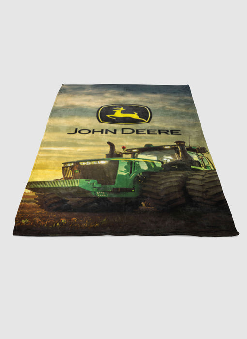 tractor john deere 1 soft fleece blanket