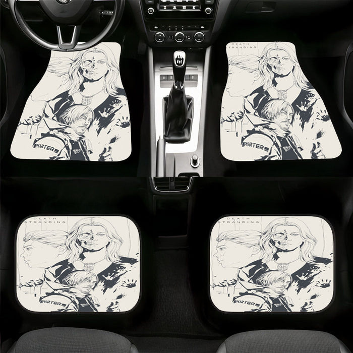 line grey main character death stranding Car floor mats Universal fit