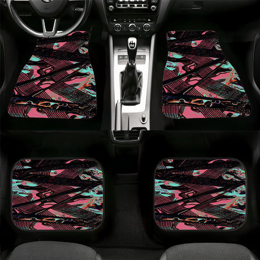 liquid abstract aesthetic holographic Car floor mats Universal fit