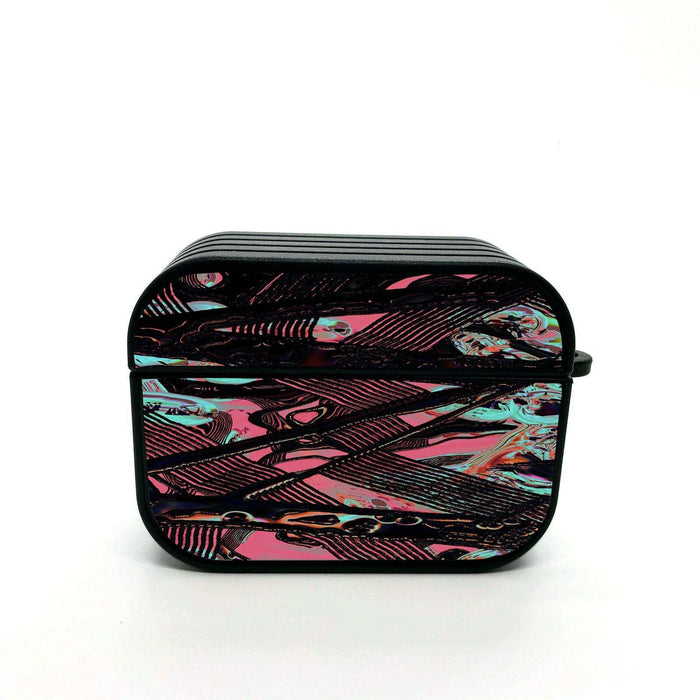 liquid abstract aesthetic holographic airpods case