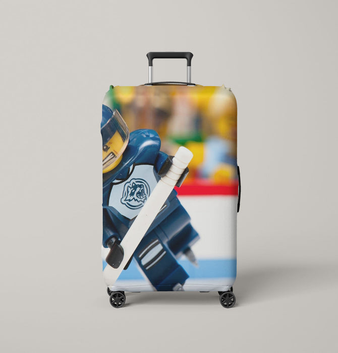 lego hockey tribute nhl Luggage Covers | Suitcase