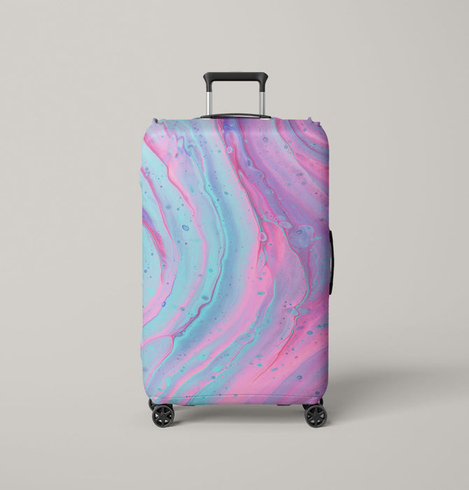 liquid aesthetic wave 3d Luggage Cover | suitcase