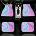 liquid aesthetic wave 3d Car floor mats Universal fit