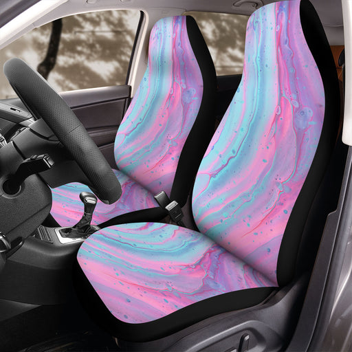 liquid aesthetic wave 3d Car Seat Covers