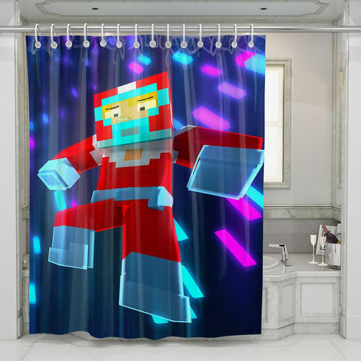 lego of final space cartoon shower curtains