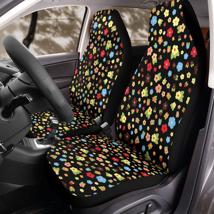 little beautiful flower in the dark Car Seat Covers