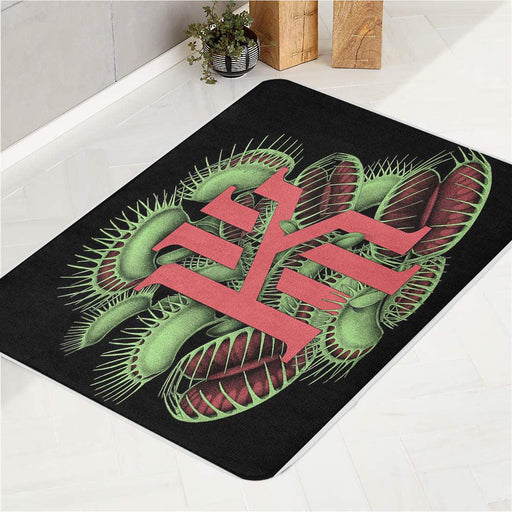 logo kyrie irving as basketball nba player bath rugs