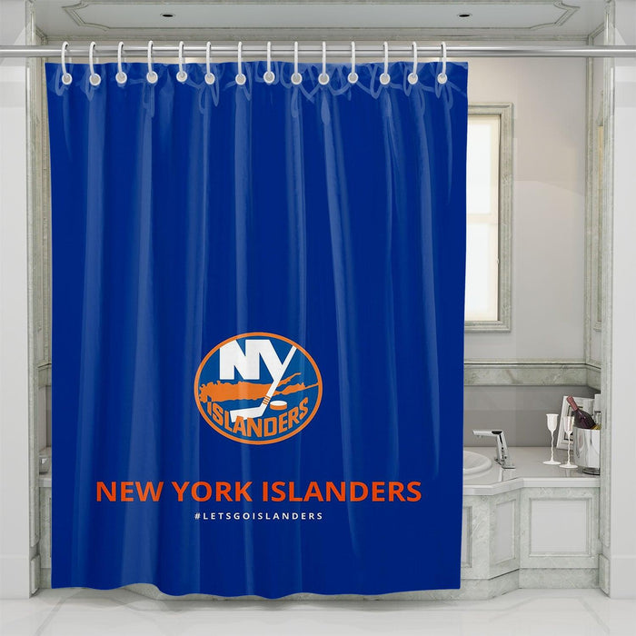 lets go new york islanders shower curtains