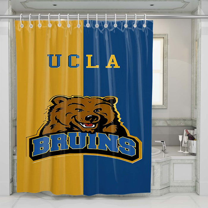 ucla bruins football logo shower curtains