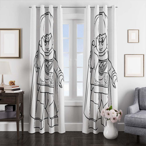 lego harry potter window curtains