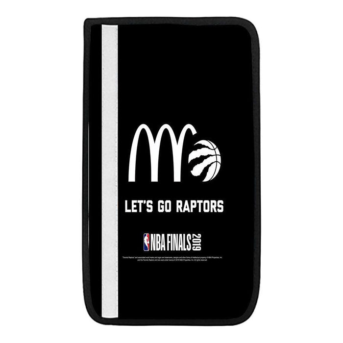 lets go raptors for final nba Car seat belt cover