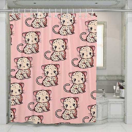 little cheetah really cute shower curtains