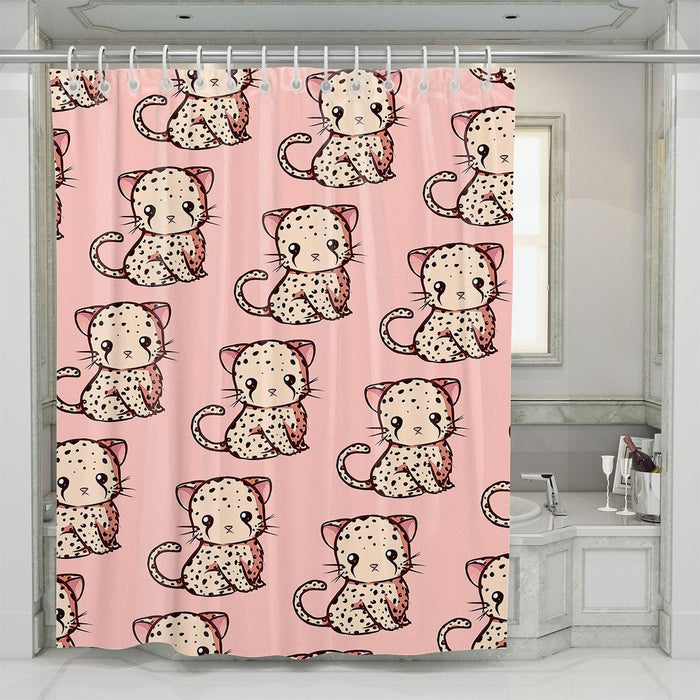 little cheetah really cute shower curtains