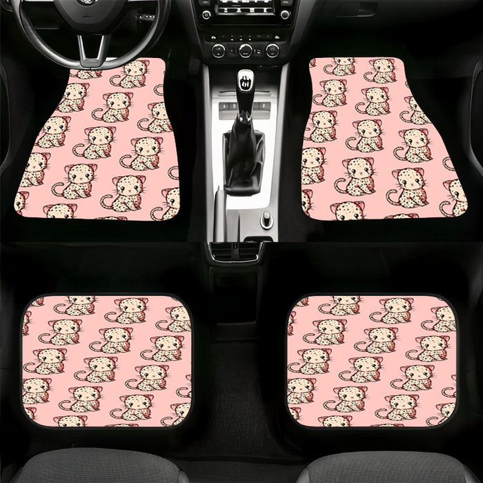 little cheetah really cute Car floor mats Universal fit