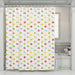 little icon of fruits colorful shower curtains